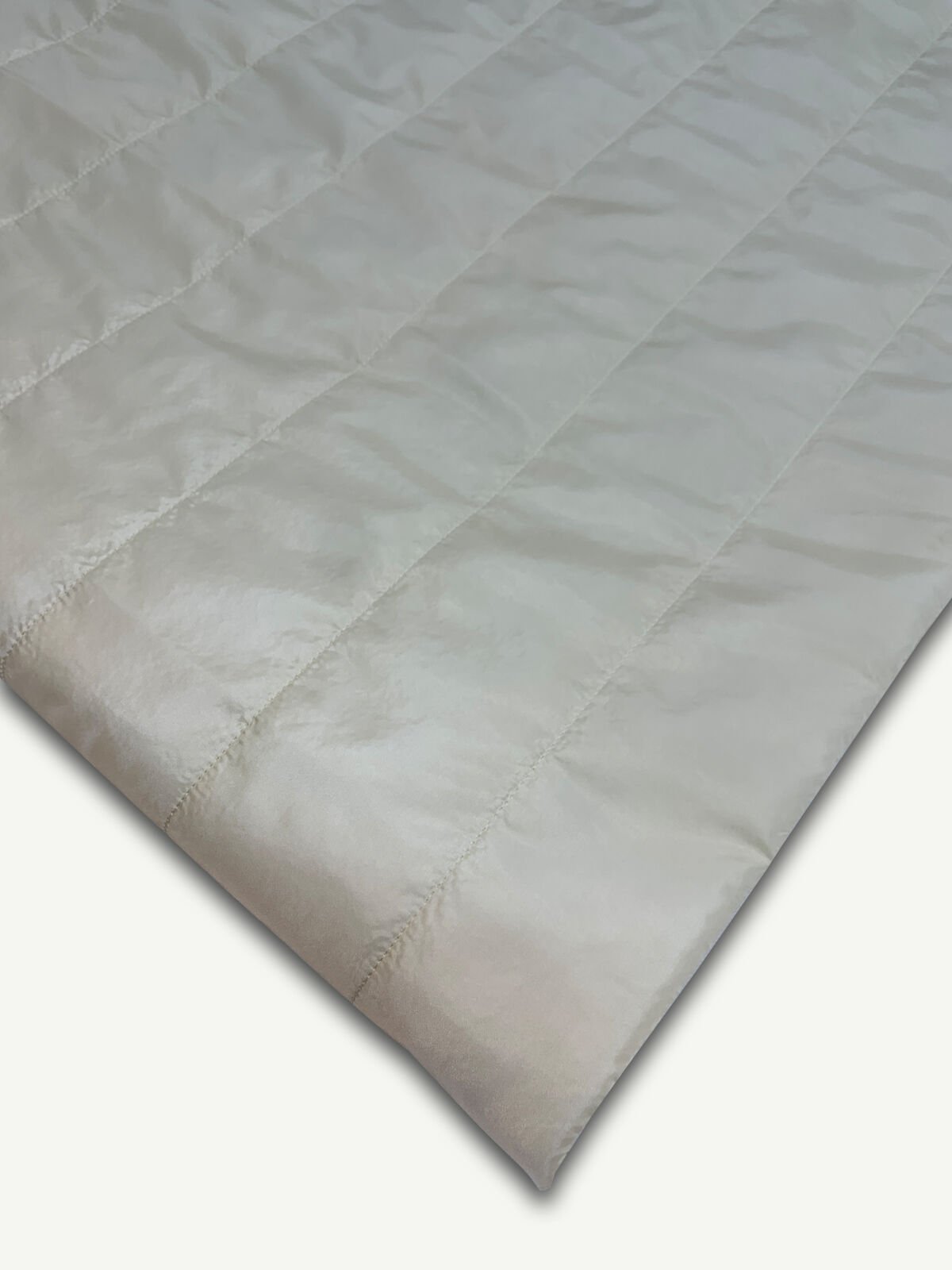 Krem İnce Kapitone Kumaş Montluk - Tek Taraflı