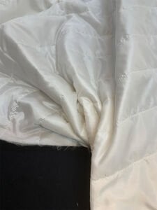 Ekru Kapitone Kumaş Montluk - Tek Taraflı