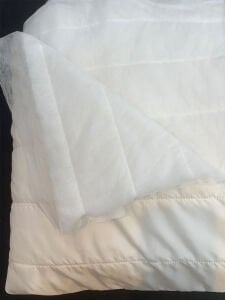 Ekru Kapitone Kumaş Montluk - Tek Taraflı