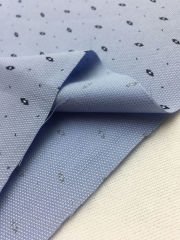 Desenli Mavi Gömleklik Kumaş