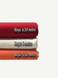 Süprem Kumaş Penye Seti, Boyları 5 - 5,5 - 6,5 metre 3 adet
