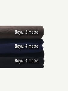 Süprem Kumaş Penye Seti, Boyları 3 - 4 - 4 metre 3 adet