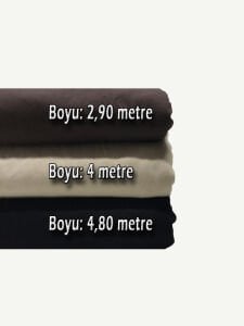 Süprem Kumaş Penye Seti, Boyları 2,90 - 4 - 4,80 metre 3 adet