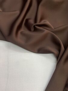 Kahverengi Asetat Saten Kumaş