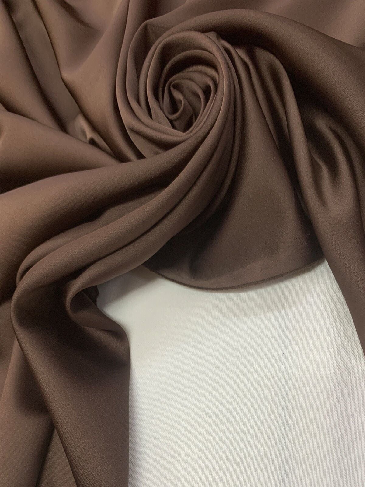 Kahverengi Asetat Saten Kumaş