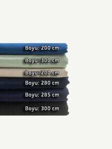 Dabıl Kumaş (Likralı Krep) Seti, Boyları 2-3 metre arası 6 adet