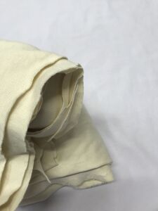 İnce Ribana Kumaş, Parça 75x160 cm Krem Rengi