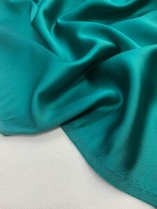 Zümrüt Yeşili Asetat Saten Kumaş