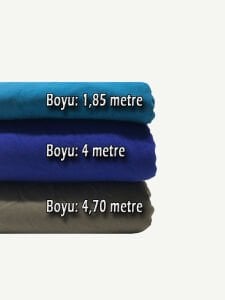 İnterlok Kumaş Penye Seti, Boyları 185-400-470 cm 3 adet