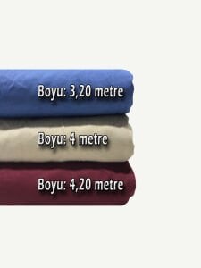Süprem Kumaş Penye Seti, Boyları 320-400-420 cm 3 adet