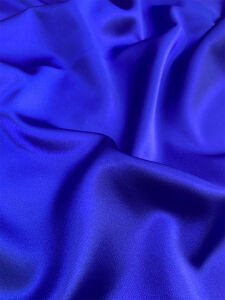 Saks Mavisi Asetat Saten Kumaş