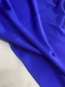 Saks Mavisi Asetat Saten Kumaş