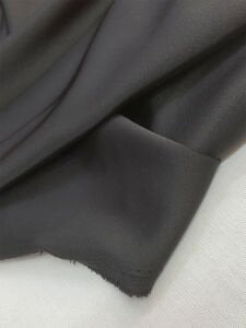 Siyah Asetat Saten Kumaş