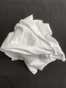 Beyaz İnce Ribana Kumaş, Parça 200x160 cm