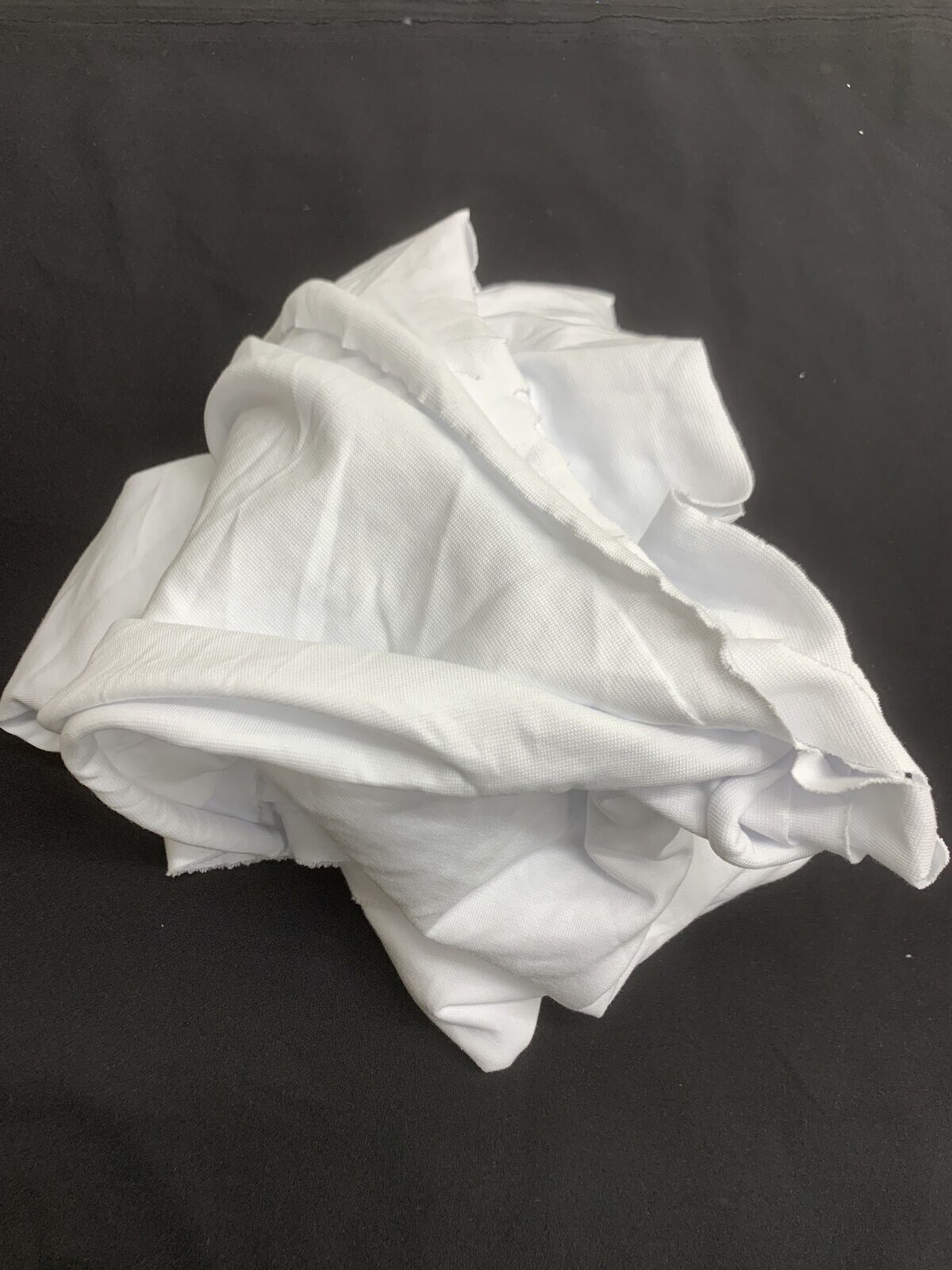 Beyaz İnce Ribana Kumaş, Parça 200x160 cm
