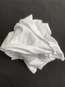 Beyaz İnce Ribana Kumaş, Parça 200x160 cm