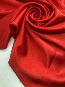 Kırmızı Asetat Saten Kumaş