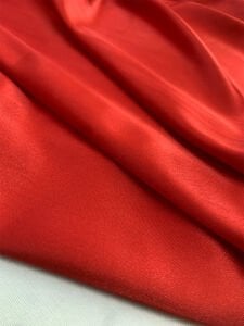 Kırmızı Asetat Saten Kumaş