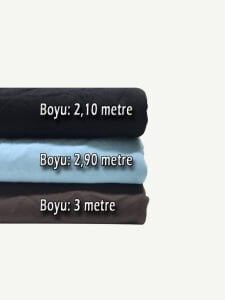 Süprem Kumaş Penye Seti, Boyları 210-290-300 cm 3 adet
