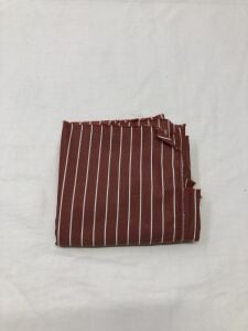 Kiremit Beyaz Gömleklik Kumaş %100 Pamuk, Parça 110x120 cm (HAFİF KİR VAR)