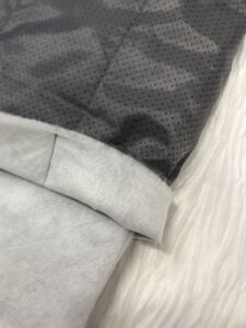 İnce Kaptione Kumaş Tek Taraflı Gri Desenli, Parça 270x145 cm