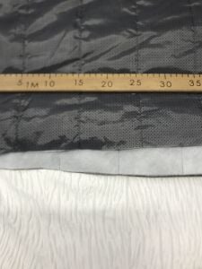 İnce Kaptione Kumaş Tek Taraflı Gri Desenli, Parça 270x145 cm