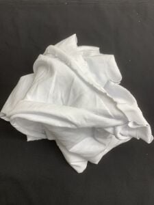 Beyaz İnce Ribana Kumaş, Parça 240x165 cm
