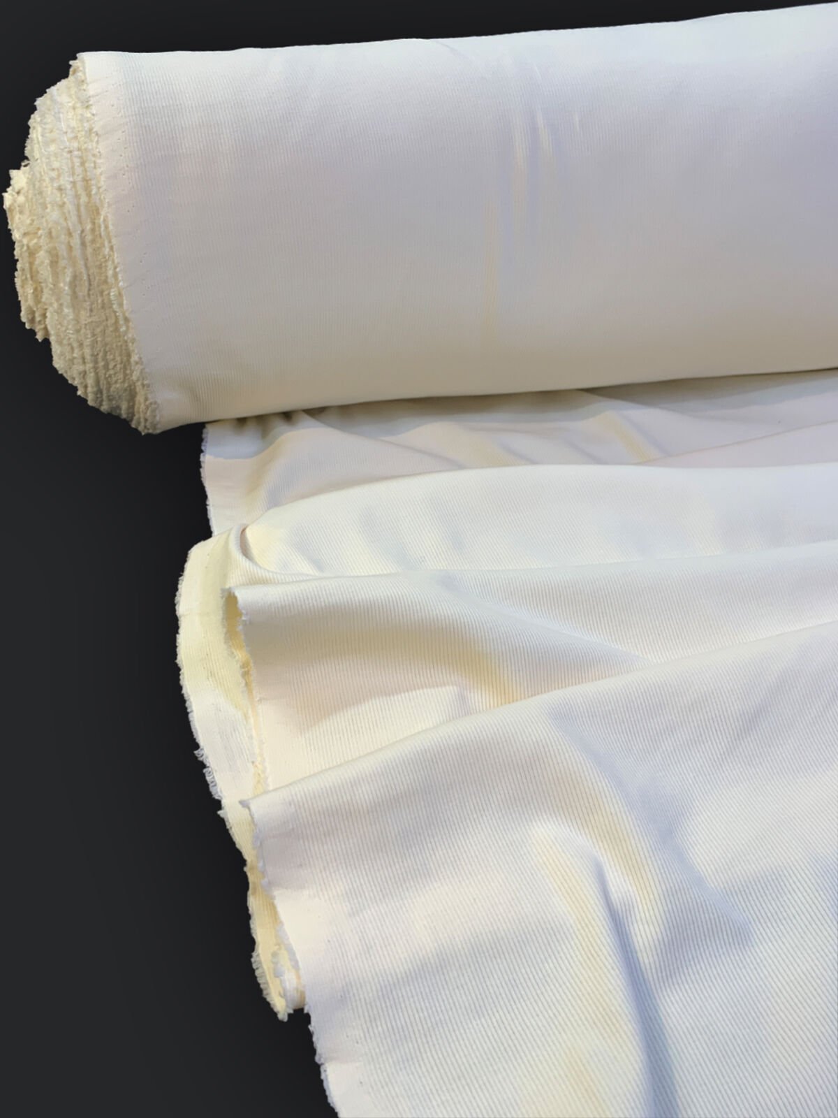 İnce Kaşkorse Esnek Kumaş Seti, Boyu 52 metre 1 Top Krem Rengi