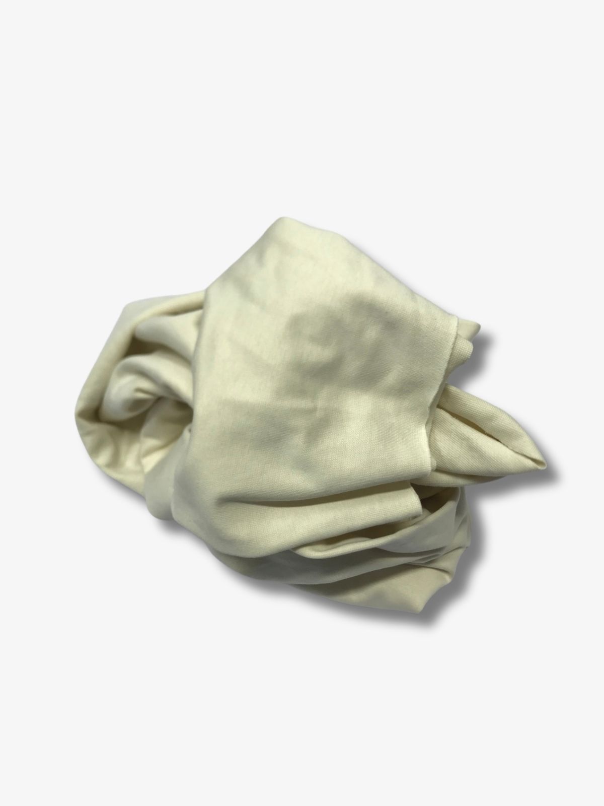 İnce Ribana Kumaş, Parça 90x145 cm Krem Rengi