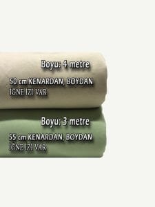 Bebek Kumaşları - İnterlok Kumaş Penye Seti, Boyları 3 - 4 metre 2 adet (İĞNE İZİ VAR)