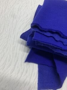 Şardonlu 3 İplik Kumaş, Parça 50x180 cm - Saks Mavi