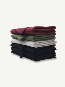 Ribanalı Şardonlu 3 İplik Kumaş Seti, Boyları 100-115 cm arası 6 adet