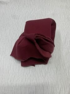 Şardonlu 3 İplik Kumaş, Parça 55x190 cm - Bordo