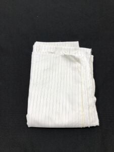 Mavi Beyaz Gömleklik Kumaş %100 Pamuk, Parça 170x120 cm (HAFİF KİR VAR)