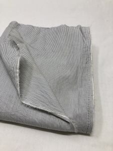 Siyah Beyaz Gömleklik Kumaş %100 Pamuk, Parça 80x140 cm (HAFİF KİR VAR)