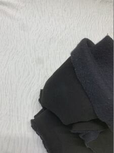 Şardonlu 3 İplik Kumaş, Parça 55x190 cm - Siyah