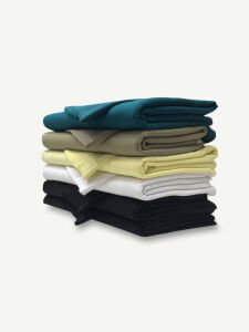 Ribanalı Şardonlu 3 İplik Kumaş Seti, Boyları 100-110 cm arası 6 adet