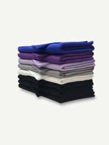 Ribanalı Şardonlu 3 İplik Kumaş Seti, Boyları 80-95 cm arası 8 adet