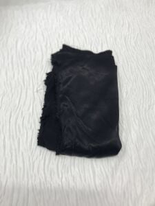 Viskon Saten Kumaş, Parça 95x120 cm Siyah