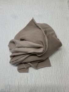 Şardonlu 3 İplik Kumaş, Parça 90x200 cm - Sütlü Kahve