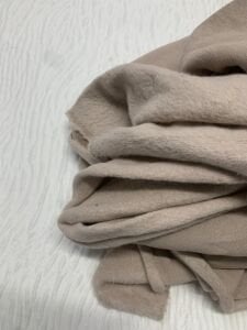 Şardonlu 3 İplik Kumaş, Parça 90x200 cm - Sütlü Kahve