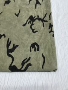 Fitilli Kadife Kumaş Desenli, Parça 150x110 cm (KENARDA LEKE VAR)