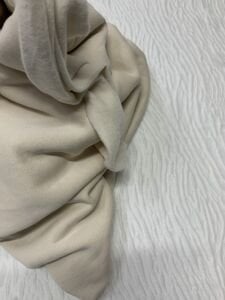 Şardonlu 3 İplik Kumaş, Parça 80x130 cm - Krem (HAFİF KİR VAR)