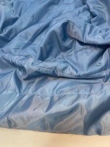 Açık Mavi Kapitone Kumaş Montluk - Tek Taraflı