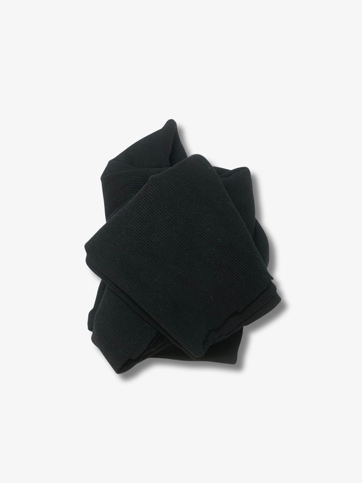 Siyah Kaşkorse (Ribana Fitilli) Kumaş, Parça 40x130 cm
