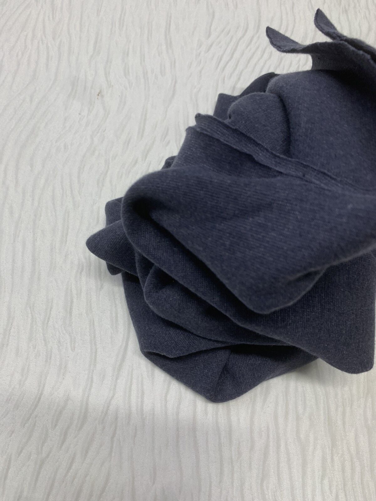 İnce Ribana Kumaş - Parça 70x170 cm - Lacivert