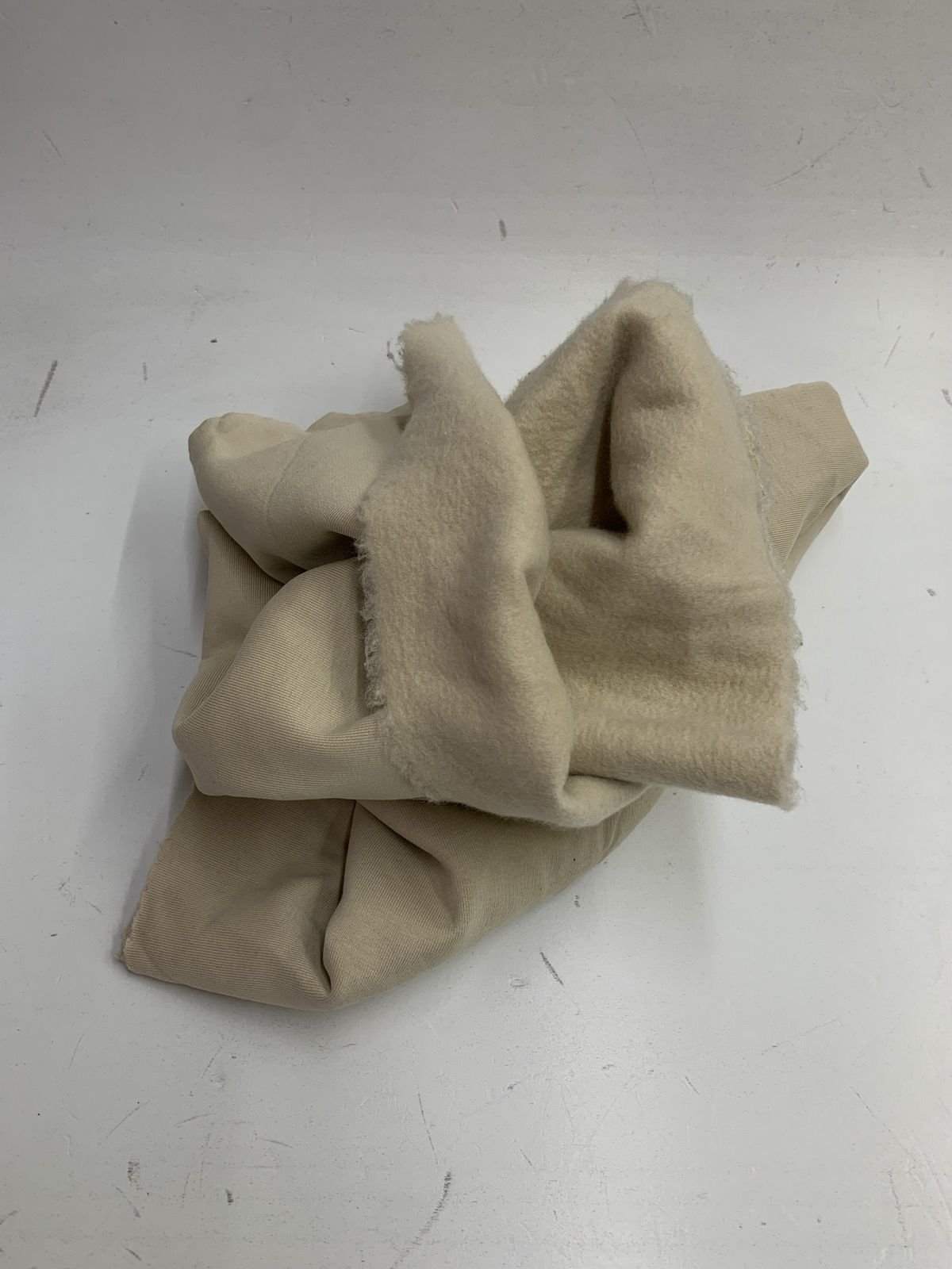 Şardonlu 3 İplik Kumaş Parça 70x120 cm Bej