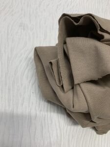 İnce Ribana Kumaş - Parça 70x190 cm - Sütlü Kahve