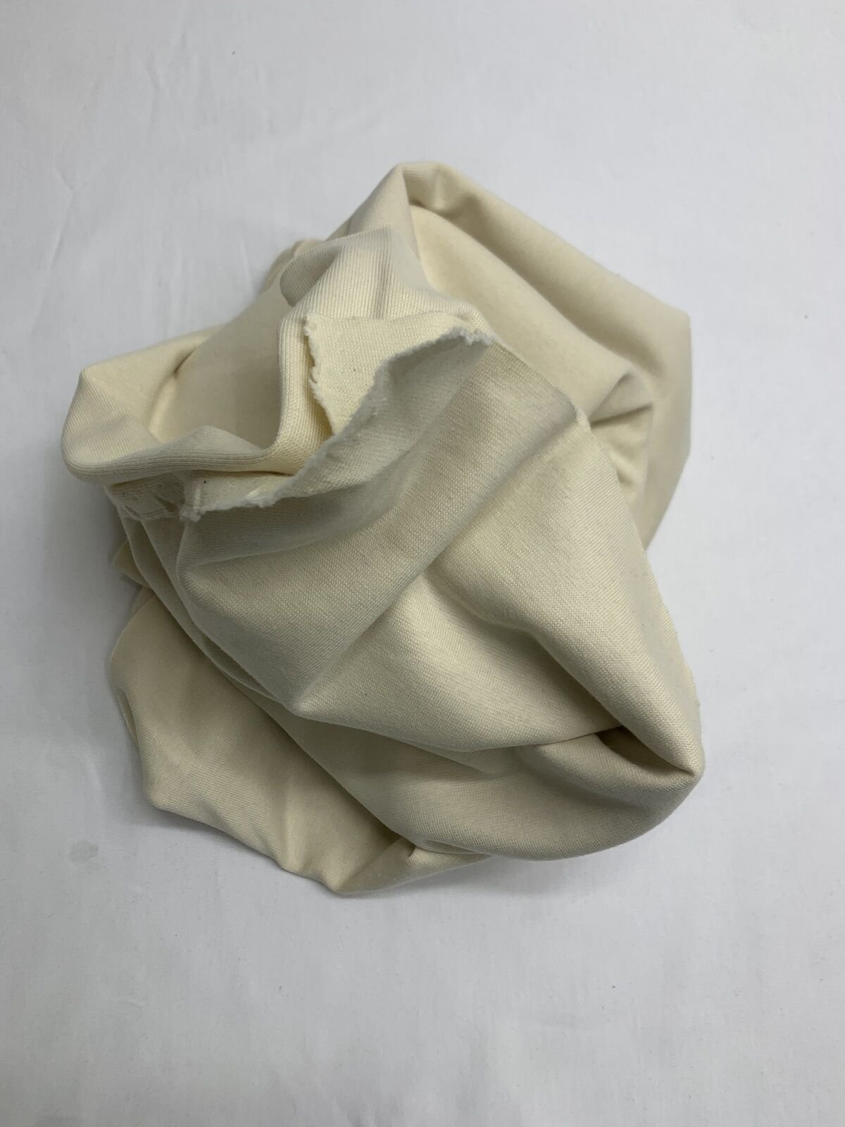 Krem İnce Ribana Kumaş, Parça 70x170 cm