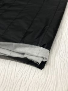 İnce Kaptione Kumaş Tek Taraflı Siyah, Parça 200x140 cm